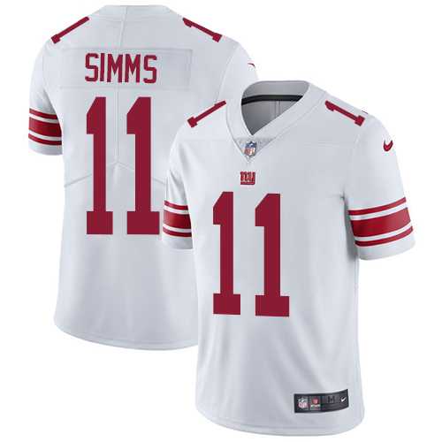Nike New York Giants #11 Phil Simms White NFL Vapor Untouchable Limited Jersey,We sell and wholesale Nike New York Giants #11 Phil Simms White NFL Vapor Untouchable Limited Jersey on line form chian!